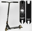 Самокат трюковий Best Scooter «WARRIOR» Т-50615 чорний, HIC-система, пеги, AL диск та дека, колеса PU Ø120mm, ширина керма - 58 см фото westvelo.com