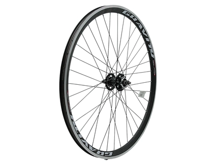 Колесо 27,5 перед, обід 2-ний чорний, втулка ST. SHUNFENG, диск 6 болтів, чорна спиця