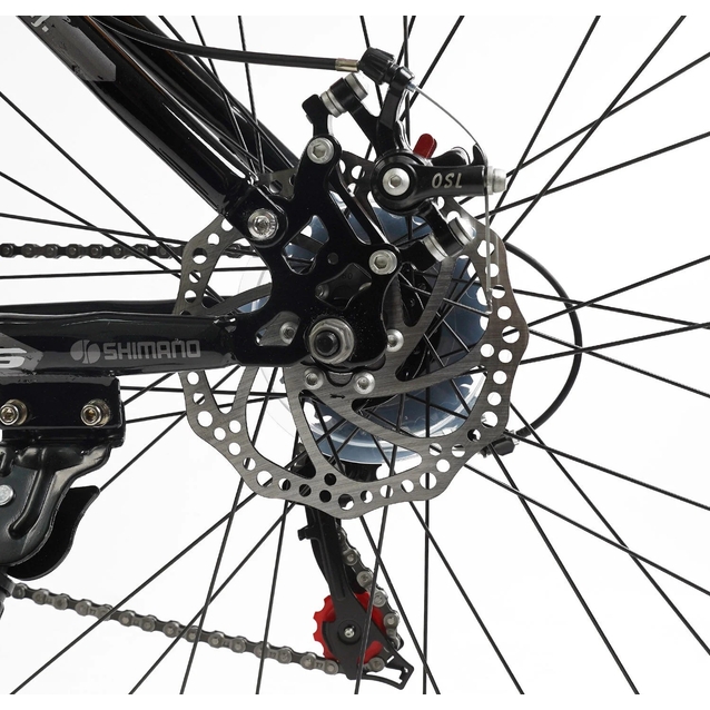 Велосипед 27.5 ST Corso «REND» RD-75590 сталь 15", (к-т SHIMANO) чорний фото westvelo.com