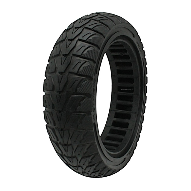 Покришка 10-2.5×7 CITYNEYE (Ø168 - 48мм) лита (Перфорована) безкамерка для електросамоката (196) фото westvelo.com