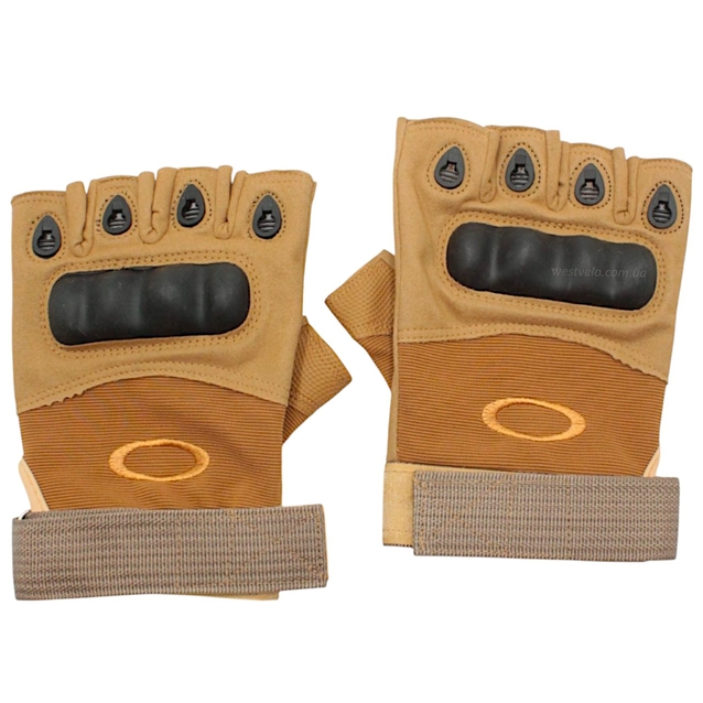 Рукавиці (тактичні) QAKLEY "2XL" койот (з відкритими пальцями) фото westvelo.com