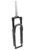 Вилка 24 аморт. безрізьб. CROSSER, локаут, під disk, шток Ø28.6 L-195mm чорна матова, сталева фото westvelo.com