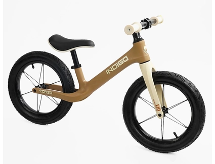 Велобіг 14 Corso надувні колеса, нейлонова рама «INDIGO» D-9078-41 коричневий