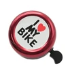 Дзвінок алюмінієвий «I LOVE MY BIKE» червоний фото westvelo.com