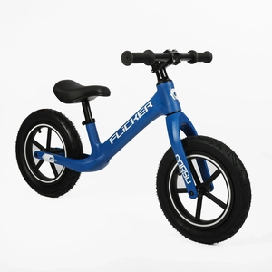 Велобіг 12 Corso надувні колеса, нейлонова рама «FLICKER» FL-3034-15 синій