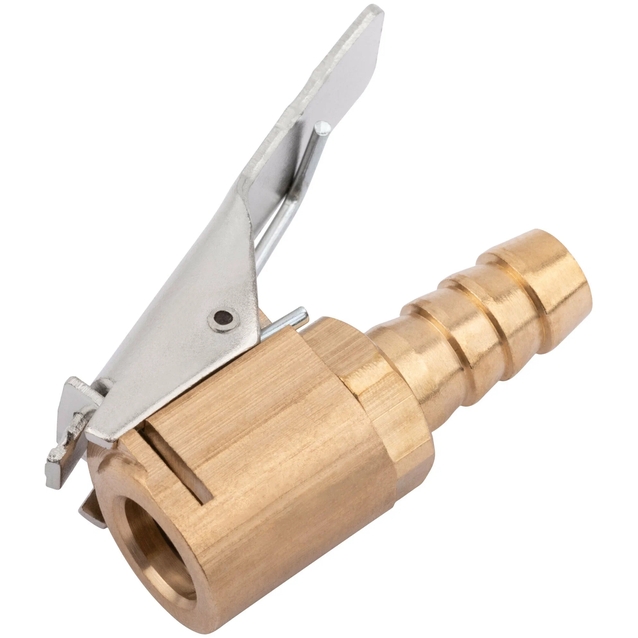 Наконечник-прищепка шланга насоса латунь з клапаном фото westvelo.com