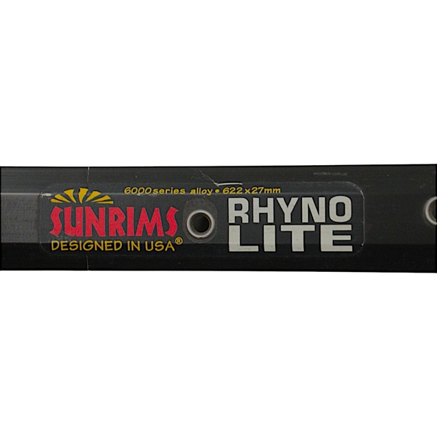 Обід 28-29 подвійний чорний пістонований SunRingle Rhyno Lite 32h Pinned Black ABT 590g (V-brake/Disk) 622-27 фото westvelo.com
