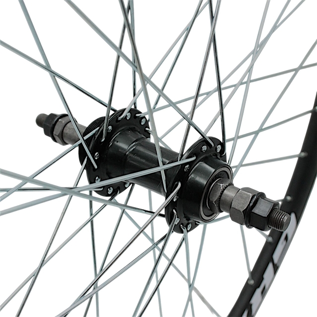 Колесо 26 зад, обід 2-ний чорний, втулка AL на промах чорна (Gravity) фото westvelo.com