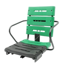 Крісло дитяче на зад. багажник "Лавочка" на металі посилене, зелено-чорне