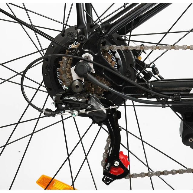 Електровелосипед 26 AL Corso «MISTRAL» MS-26219 алюміній, двигун 600W, акумулятор 48V20Ah, чорний фото westvelo.com