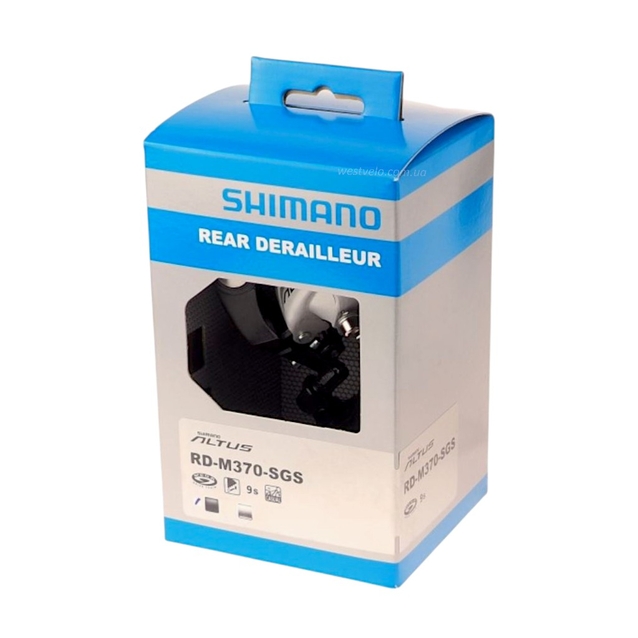 Перекидка задня на болт Shimano ALTUS RD-M370-L, SGS, original 9S фото westvelo.com