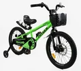 Дитячий велосипед 18 AL Corso «TAYGER»  TG-94300 алюмінієва рама, дискові гальма, салатовий фото westvelo.com