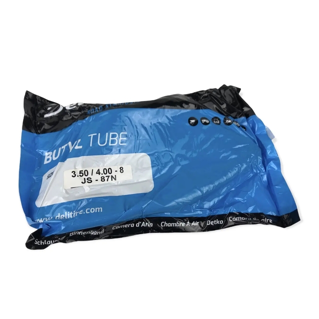 Камера "8" 3.50/4.00-8 DELI TIRE Індонезія. кривий ніпель JS-87N фото westvelo.com