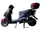Електроскутер Corso «JOGGER» JG-633390, двигун 1500W, акумулятор 72V/25Ah свинцево-кислотний, чорно-червоний + 1 ящик. акум, колеса 10" фото westvelo.com