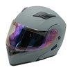 Мото шолом, трансформер (L) "90" сірий матовий, вмонтовані окуляри фото westvelo.com