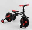 Велобіг-трансформер, 2-кол з батьківською ручкою, PU 10 BestTrike алюміній 23031 чорно-червоний, складний, батьківська ручка, знімні педалі фото westvelo.com