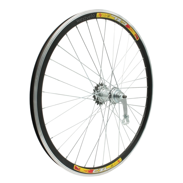 Колесо 26 зад, обід 2-ний чорний, втулка Чехія + к-т (Gravity) фото westvelo.com
