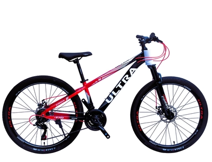 Велосипед 26 AL Corso «ULTRA» UL-26654 алюміній 13", (к-т SHIMANO) чорно-червоний