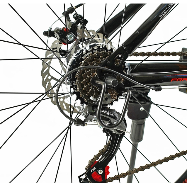 Велосипед 27.5 ST Corso «TORNADO» TR-27029 сталь 15.5", (к-т SHIMANO) чорно-помаранчевий фото westvelo.com