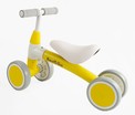 Велобіг 4-ьох колісний EVA Best Trike, нейлоново-сталева рама, BST-90900 жовтий фото westvelo.com