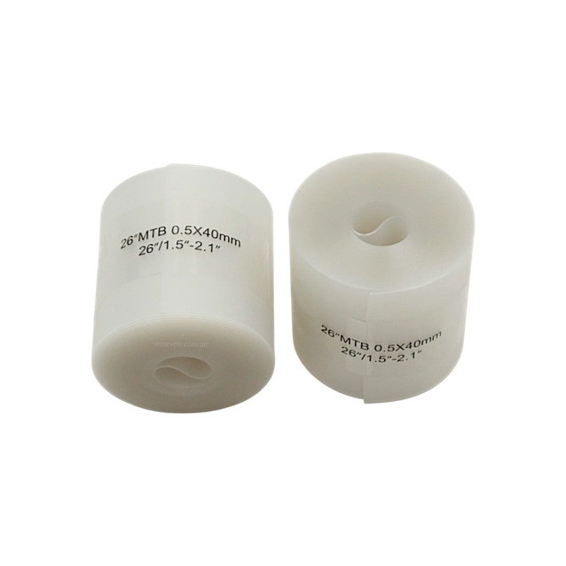 Антипрокольна стрічка 26" (40мм х 0,5мм) білий, 2шт. фото westvelo.com