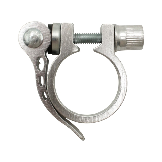 Хомут з ексцентриком труби сідла Ø31.8 мм алюміній сірий фото westvelo.com