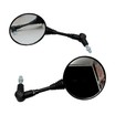 Дзеркало заднього виду Круглі (Honda/Suzuki) (M10 R+R) відкидна ніжка, чорні фото westvelo.com