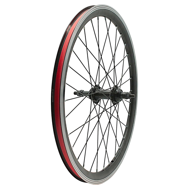 Колесо 22 зад, обід 2-ний чорний, втулка М на віночках, чорна спиця (AL-22633 V) з фліпером фото westvelo.com