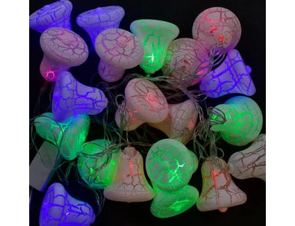 Гірлянда світлодіодна 5 м, 20 лампочок, «Дзвіночок» мультиколор, від мережі 220V (С 31305)