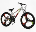 Велосипед 24 AL Corso «EVOLUTION» EV-24416 алюміній 11", (к-т SHIMANO) біло-помаранчевий фото westvelo.com