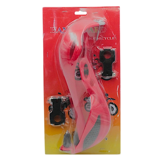 Захист рук на кермо мото FHS, 01 червоний фото westvelo.com