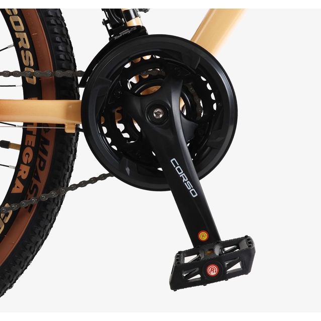 Велосипед 26 AL Corso «INTEGRA» NG-26700 алюміній 15", (к-т SHIMANO) жовто-помаранчевий фото westvelo.com