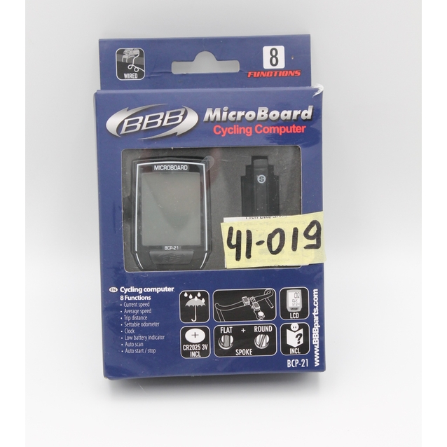 Велокомп'ютер BBB ВСР-21 "MicroBoard" чорний (8 functions) фото westvelo.com