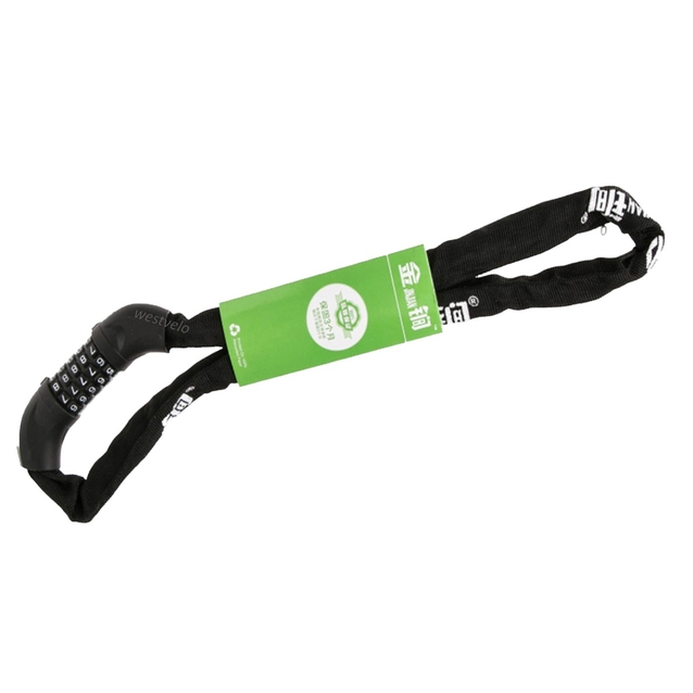 Замок MYSPACE №601 1000mm, ланц в чохлі змінний код фото westvelo.com