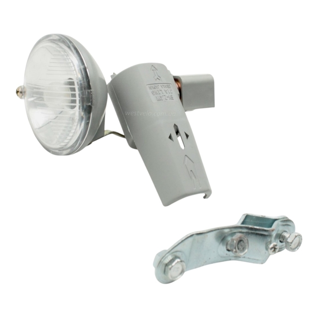 Фара 6V(вольт)2.4 W, JIA LING, динамо і кріплення фото westvelo.com