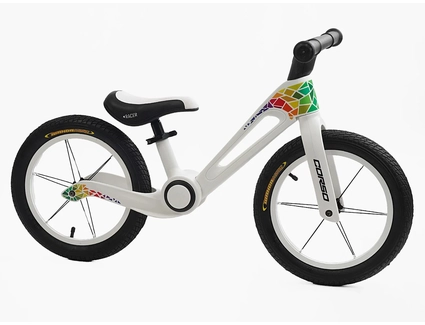 Велобіг 14 Corso надувні колеса, нейлонова складна рама NL-19903 білий