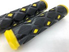 Гріпси гумові "Ромб" чорно-жовті фото westvelo.com