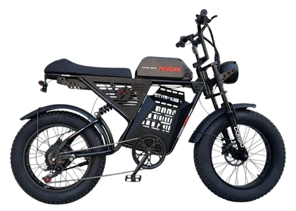 Електрофетбайк 20 ST Corso «MERCAN» M-44775 сталь, дв 750W, акум 48V20AH, (к-т SHIMANO) чорний