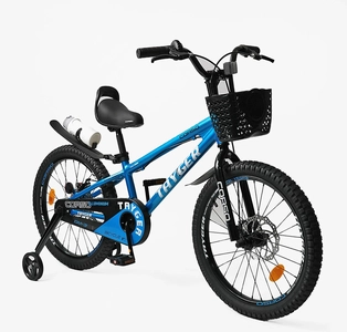 Дитячий велосипед 20 AL Corso «TAYGER»  TG-29916 алюмінієва рама, дискові гальма, синій