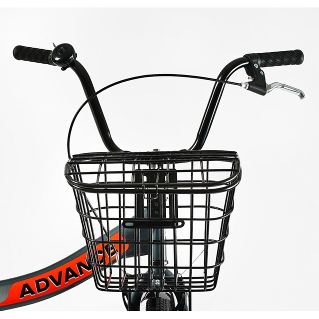 Міський велосипед 24 ST Corso «ADVANCE» AD-24715 (складна рама) сталь 14", сіро-помаранчевий(+к/к/б) фото westvelo.com