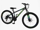 Велосипед 26 AL Corso «PULSAR» PL-26407 алюміній 13", (к-т SHIMANO) чорно-салатово-синій фото westvelo.com