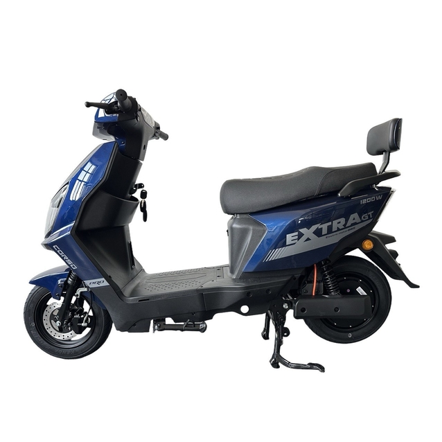 Електроскутер Corso «EXTRA» XT-421683, двигун 1200W, акумулятор 64V 30Ah літій-залізо-фосфатний, синій, колеса 10" фото westvelo.com