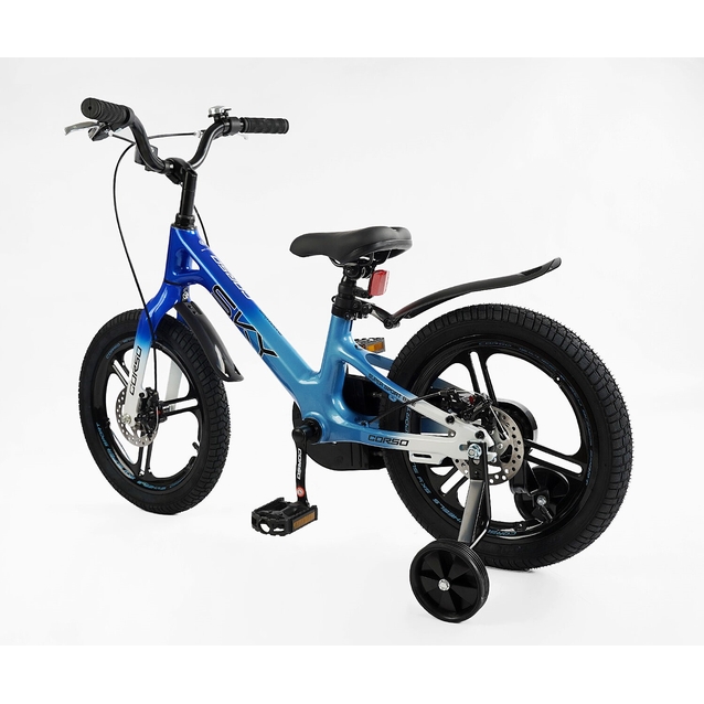 Дитячий велосипед 16 MG Corso «SKY» SK-16053, магнієва рама, синьо-блакитно-білий фото westvelo.com