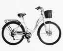 Міський велосипед 28 ST Corso «LIBERTY» LR-28014 сталь 20", (к-т SHIMANO) білий + кошик фото westvelo.com