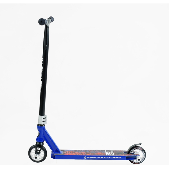 Самокат трюковий Best Scooter «ROBOT-1» 50352 синьо-червоний, HIC-система, пеги, AL диск та дека, колеса PU Ø110mm, ширина керма - 52 см, висота - 83 см фото westvelo.com