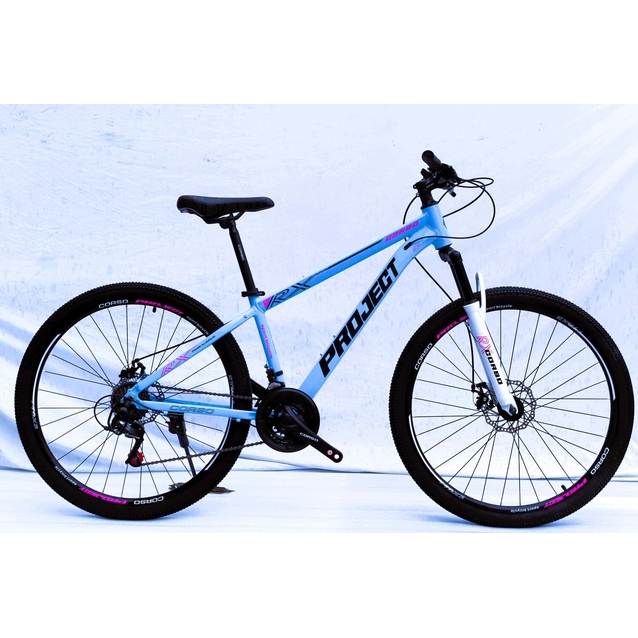 Велосипед 27.5 AL Corso «PROJECT» C-27151 алюміній 15", (к-т SunRun) блакитний фото westvelo.com