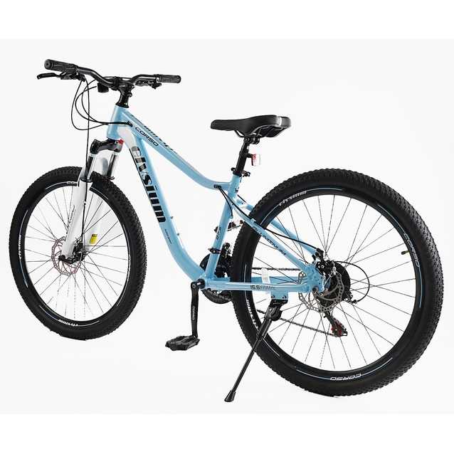 Велосипед 27.5 AL Corso «ELYSIUM» LS-27930 алюміній 15.5", (к-т SHIMANO) блакитний фото westvelo.com