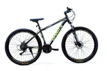 Велосипед 29 AL Corso «DARK-X» DX-29179 алюміній 17", (к-т SHIMANO) графітово-жовтий фото westvelo.com