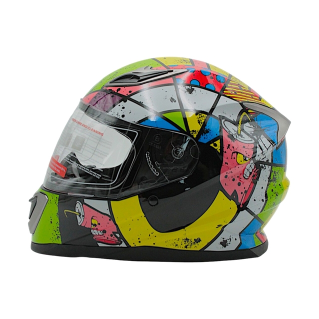 Мото шолом, закритий (L 59-60) VLAND M62 інтеграл, мультиколір фото westvelo.com