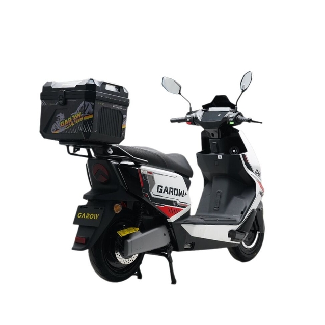 Електроскутер Garow «L850» GR-2880, двигун 2999W, акумулятор 72V 48Ah літій-залізо-фосфатний, біло-червоний, колеса 12" фото westvelo.com
